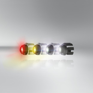 Osram Introduces XLS Standardized LED Sources for Automotive Turn Signal, DRL, and Fog Light Applications Osram-- LED-based XLS series of automotive lamps -- red, yellow, white fog lamp, and white daytime running lamp